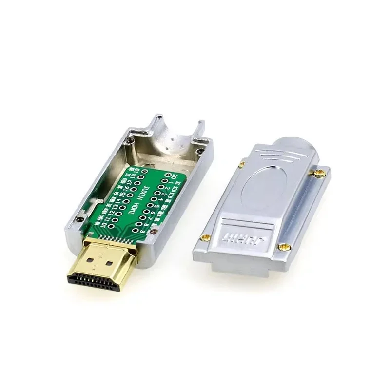 Разъем HDMI без пайки Keystone HDMI-совместимый V2.0 Сварочные разъемы мама-папа 4K HD Ремонт