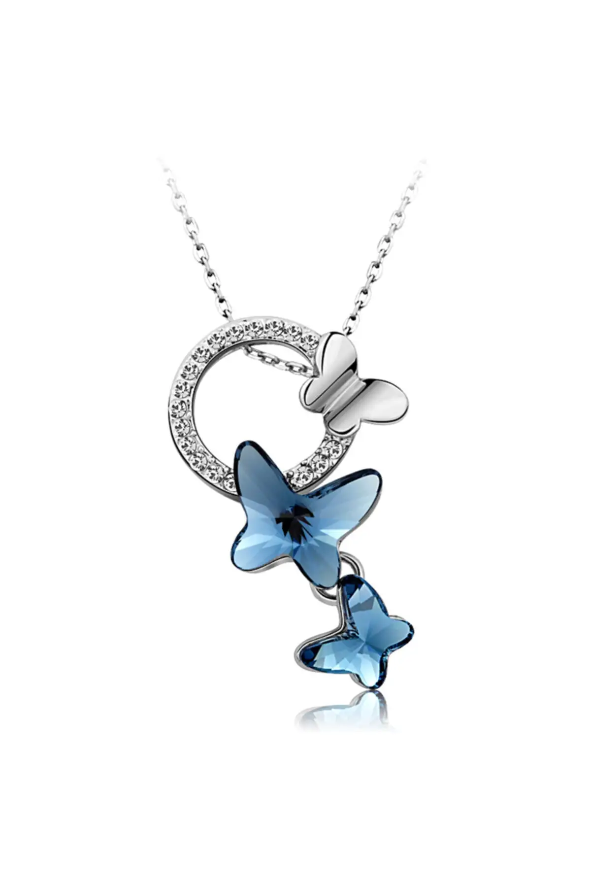 

Swarovski Gold Plated Cubic Zirconia Butterfly Pendant