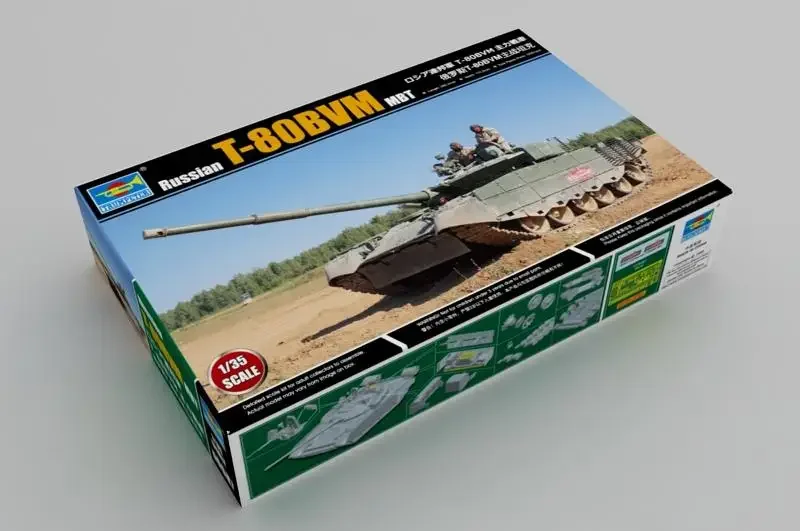 Trumpeter 09587 1:35 Русский T-80BVM MBT Комплект пластиковых моделей Новый