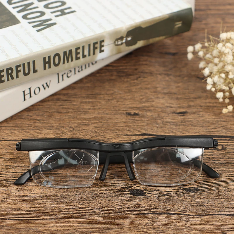 

Adjustable Vision Focus Reading Glasses Myopia Eye Glasses -6D To +3D Variable Lens Correction Binocular Magnifying Eyewear