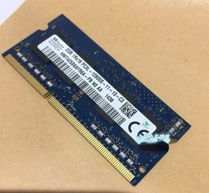 

RAM 2GB 1Rx16 PC3L-12800S HMT425S6AFR6A-PB Notebook RAM