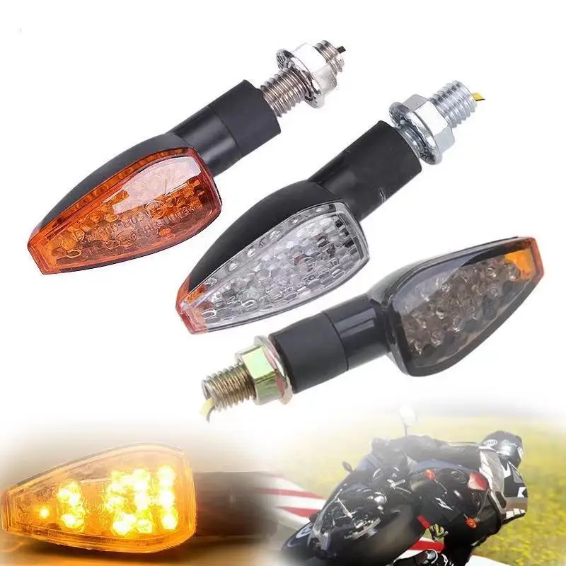 

2 шт. универсальные 12 В мигающие поворотники мотоциклетные светодиодные фары Задний указатель поворота Индикатор задний фонарь для Кафе Racer...