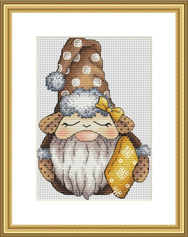 

Dwarf Series Coffee Biscuits 22-27 Cross Stitch Kit Aida Count Unprint Canvas Stitches Embroidery DIY Handmade Needlework