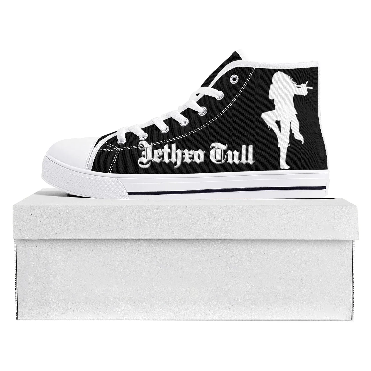 Jethro Tull Folk Rock Band High Top High Quality Sneakers Mens Womens Teenager Canvas Sneaker Casual Couple Shoes Custom Shoe