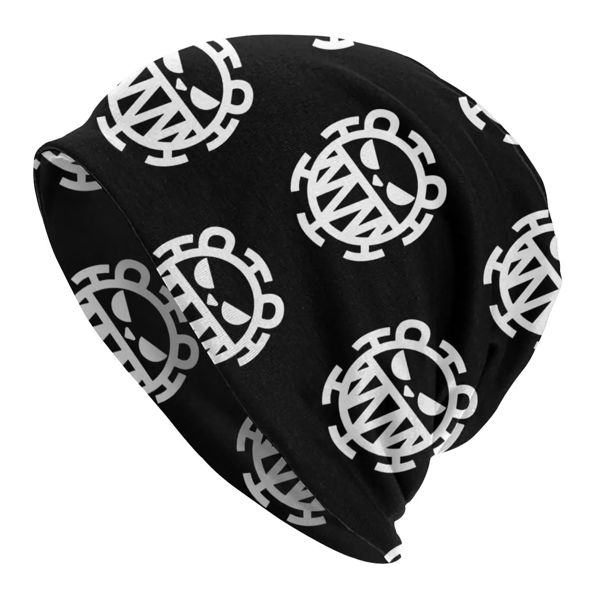 

Bepo Trafalgar Law Jolly Roger Bonnet Hat Knit Hat Goth Winter Ski Skullies Beanies Hats Unisex Adult Spring Warm Head Wrap Cap