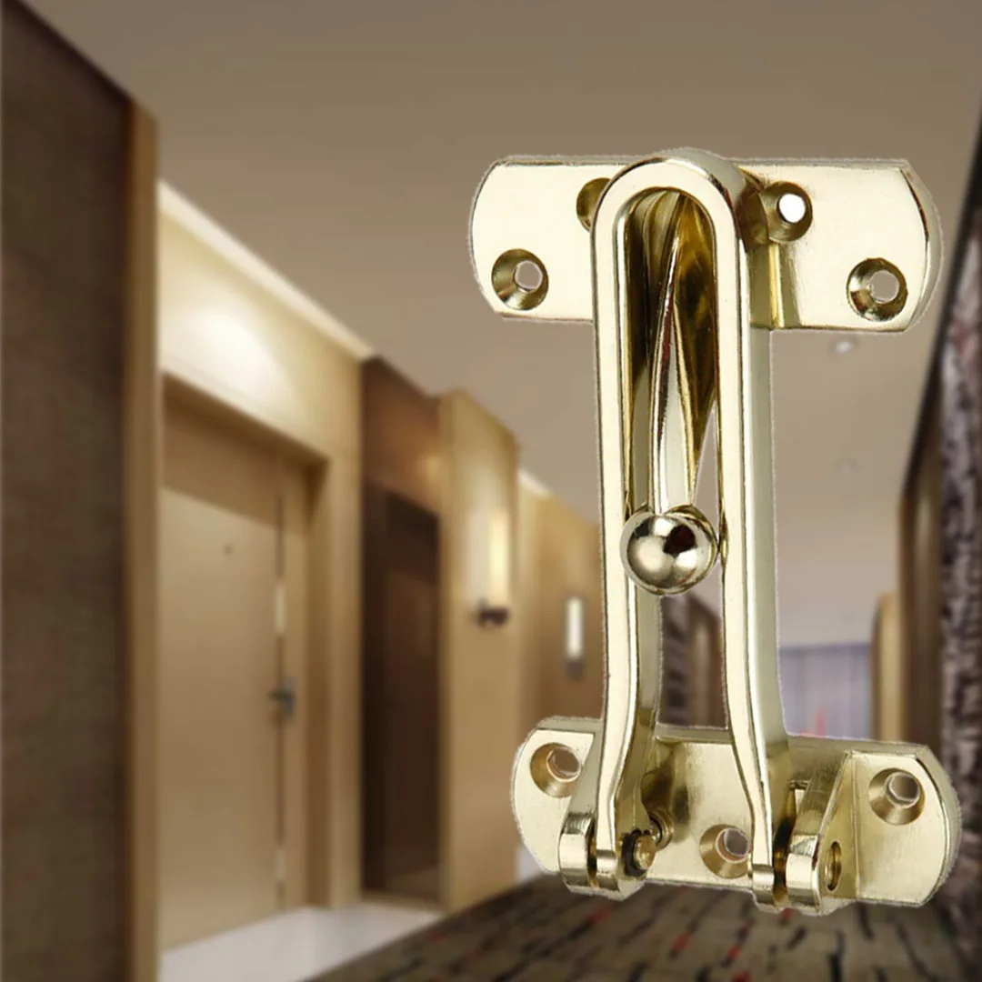 

1pc Household Room Lock Metal Door Guard Lock Hotel Anti-lock Buckle High Quality Safety Latch Lock Hardware Tools