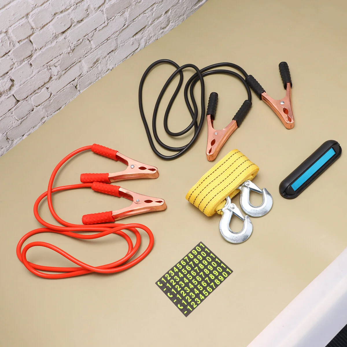 

4 Pcs Motorcycle Jumper Wire Cable Phone Number Board Power Car Accessories