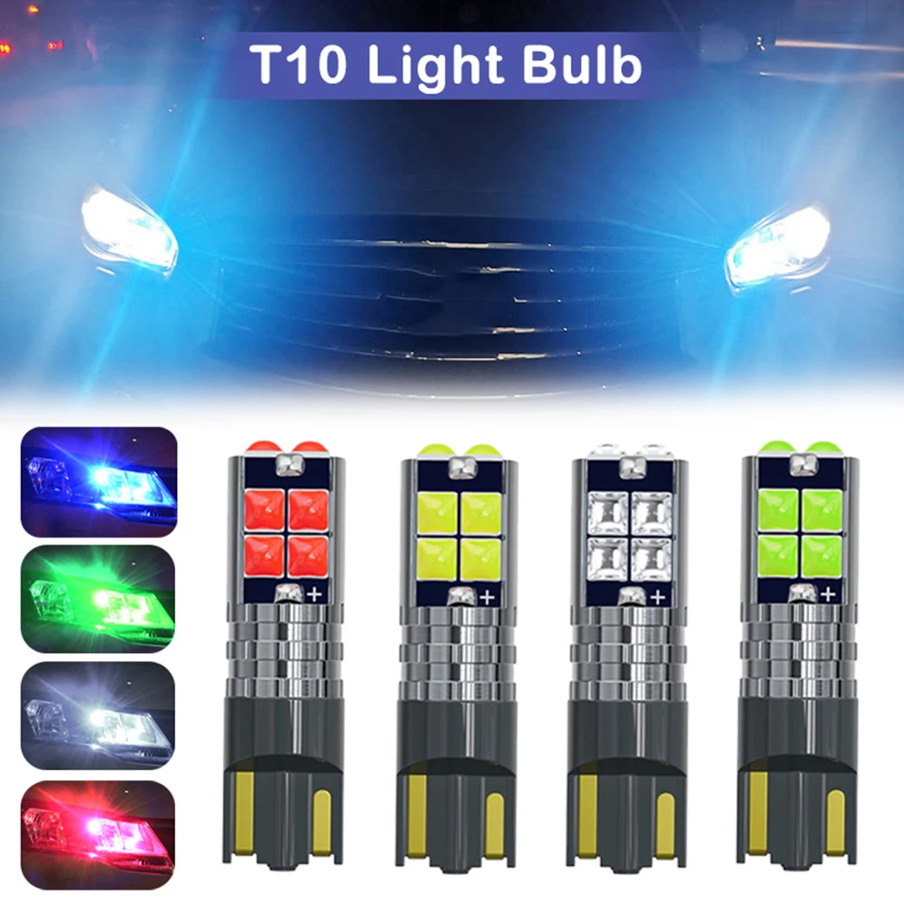 

2 шт., суперъяркая лампа для автомобильного интерьера, T10 W5W