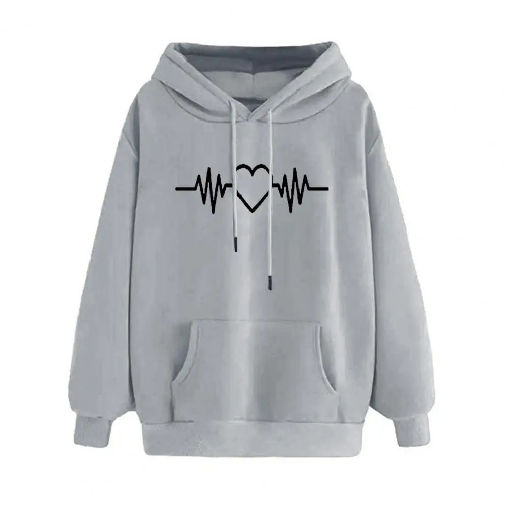 

Stylish Winter Hoodie Young Style Pullover Hoodie Printing Pullover Top Women Hoodie Cold Protection