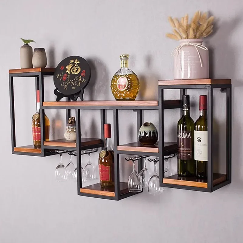 Металлические маленькие винные шкафы Ликер Гостиная Салон Деревянная настенная