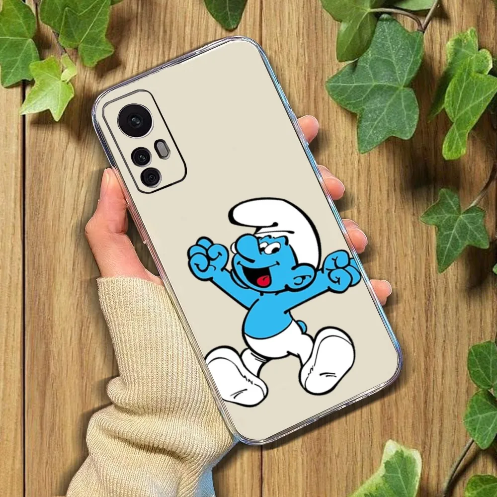 Чехол для телефона с рисунком S-smurfs Xiaomi 11 Redmi Note 5G 8T 9A 9 10T Note8Pro 12SUltra прозрачный чехол