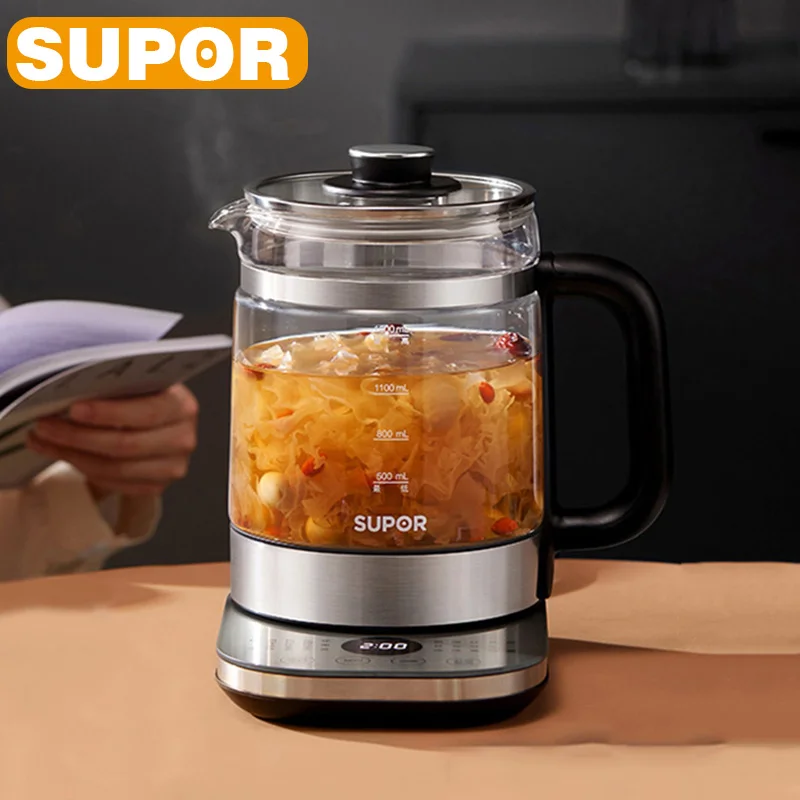 

SUPOR Health Pot Multifunctional Electric Kettle 1.5L Stainless Steel Portable Office Teapot Can Stew Soup Water Boiler 15YJ32