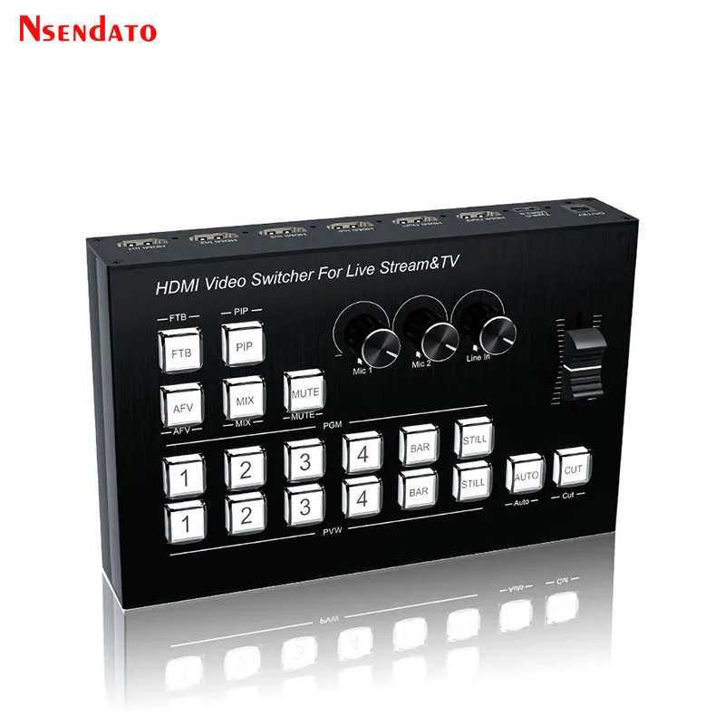4K 4-канальный HDMI-переключатель для видеокамеры