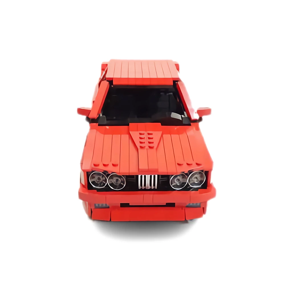 Gobrick MOC красный спортивный автомобиль M3 строительный блок модель города ралли с