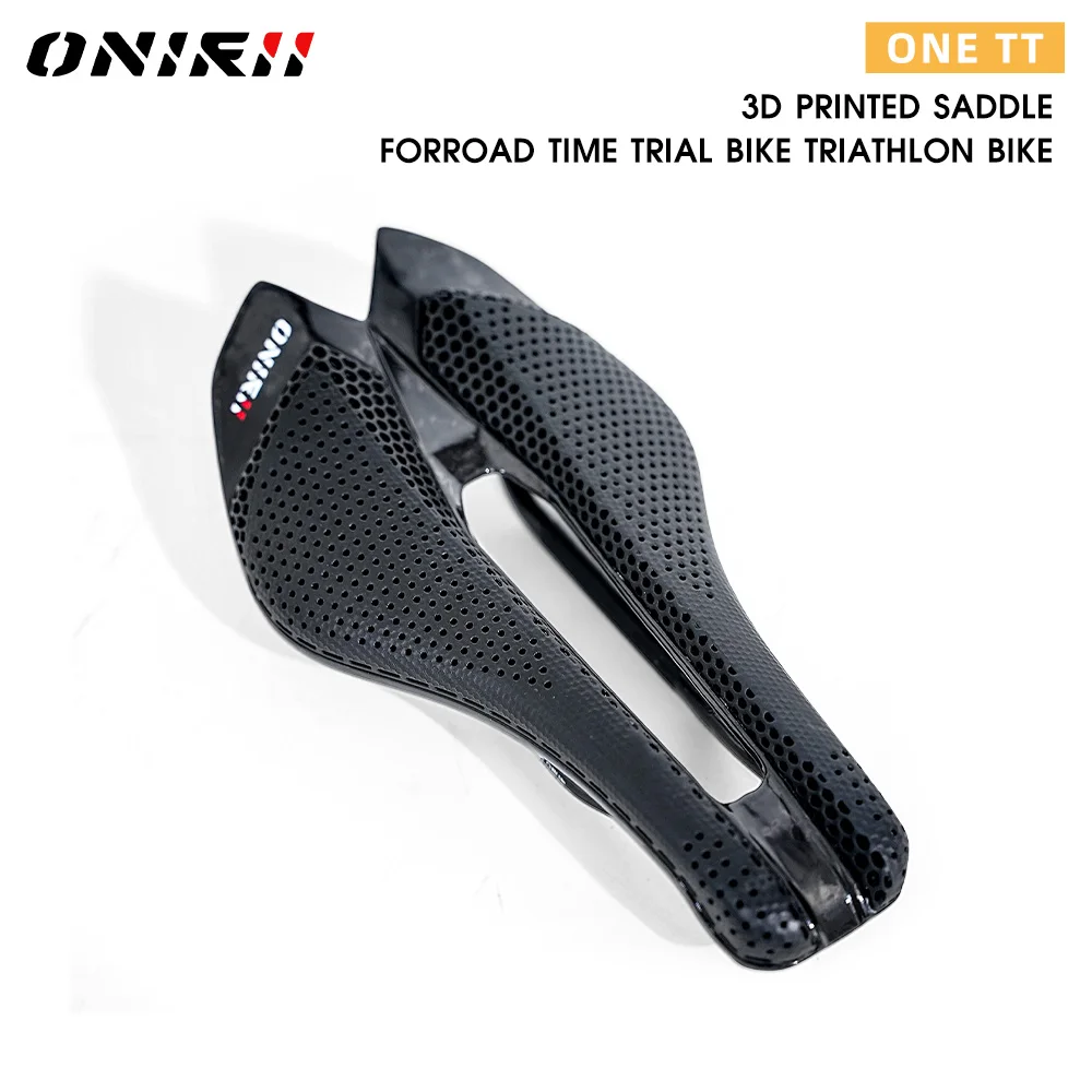 Фото Новое седло ONIRII Triathlon TT с 3D принтом ONE TT Road Time Trial Велоспорт Морское углеродное волокно Сверхлегкая футболка для триатлона №1