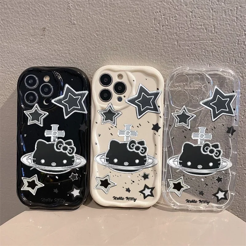 Sanrios Kawaii Hellokitty 3D волна фото для OPPO Reno 11 F 8 T 7 Z 6 5 4 Pro F23 F11 F9 4G чехол телефона Мягкая