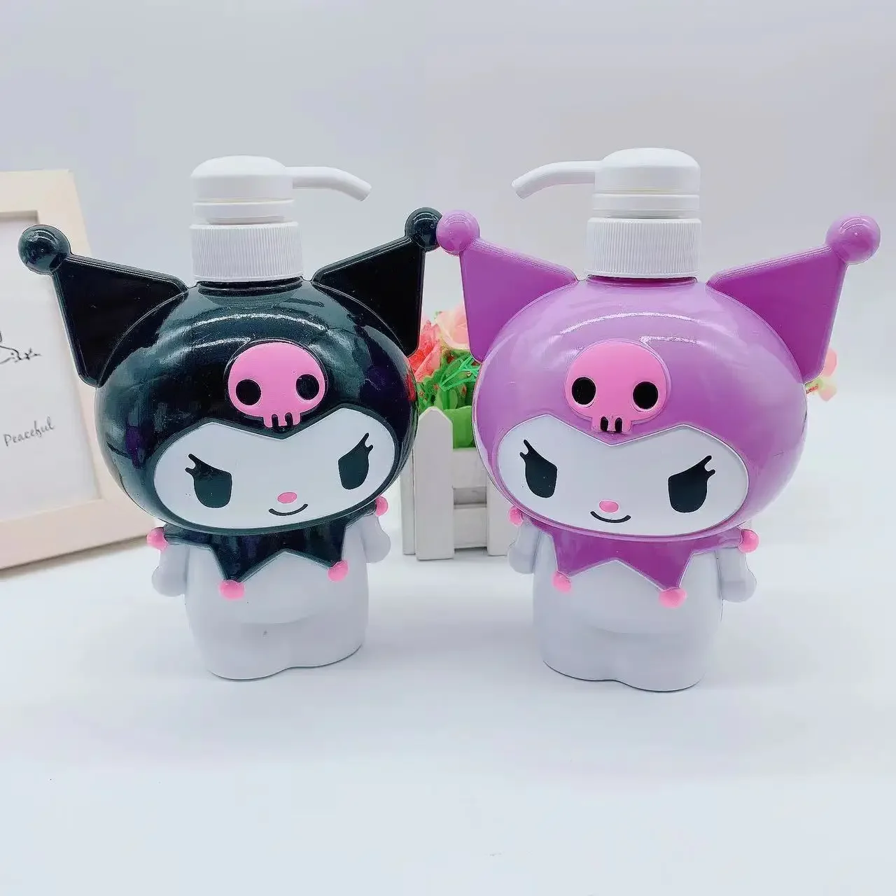 2 шт./компл. 700 мл милый контейнер для хранения Sanrio Kuromi пустая пресс-бутылка