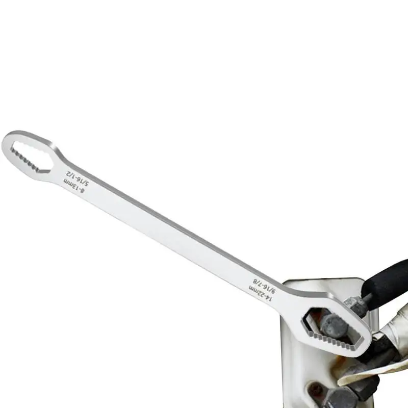 

Double Sided Wrench 8-22mm Universal Torx Wrench 8mm-22mm Self-Tightening Adjustable Ratchet Wrench For Most Of Nuts And Bolts