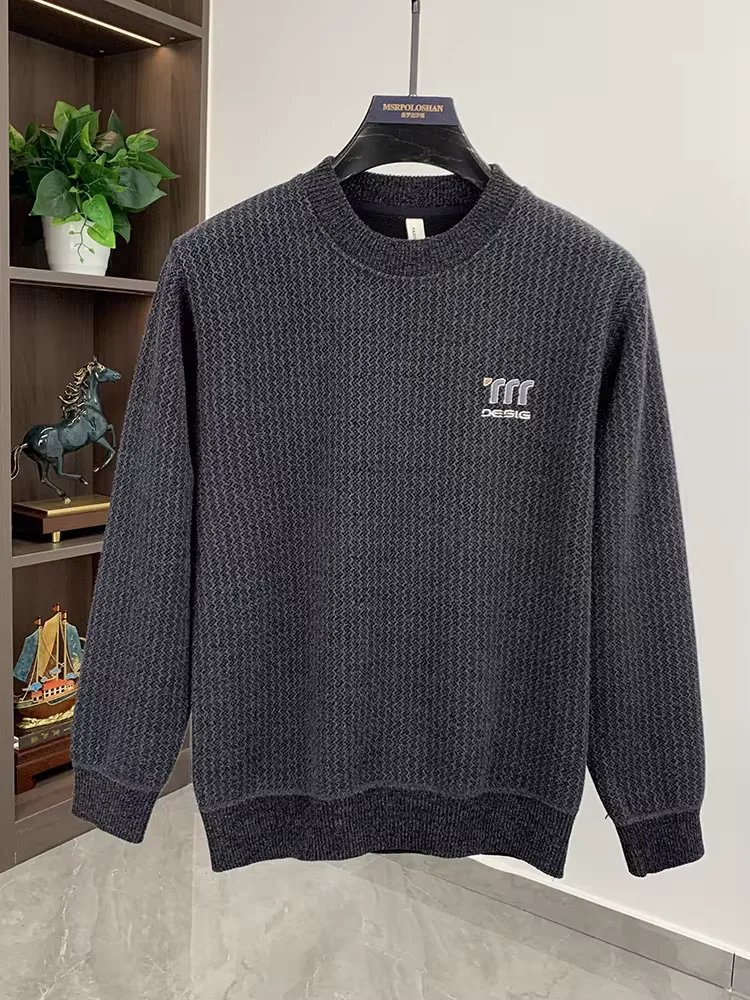  Высококачественный мужской свитер трикотажный осенняя и зимняя мода новая