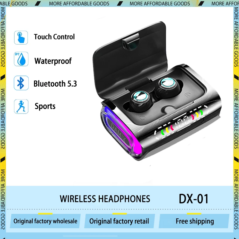 

NEW TWS Bluetooth 5.3 Wireless Headphones Touch Earphones Noise Reduction Earbuds 8D Stereo Sports Headset For All Smartphones