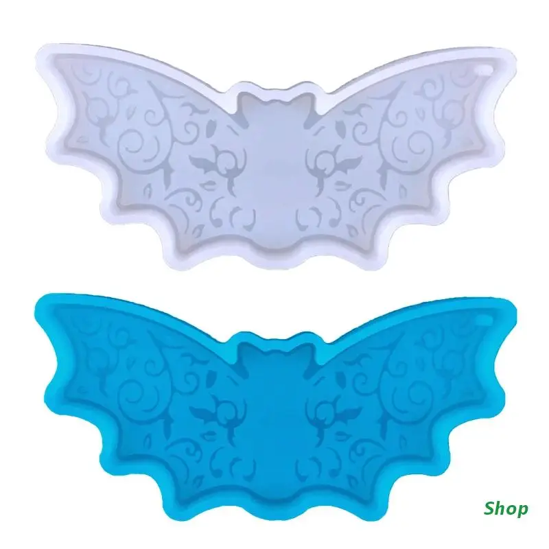 

L5YC Bat Shape Keychain Pendant Epoxy Casting Mold DIY Backpack Epoxy Pendant Craft