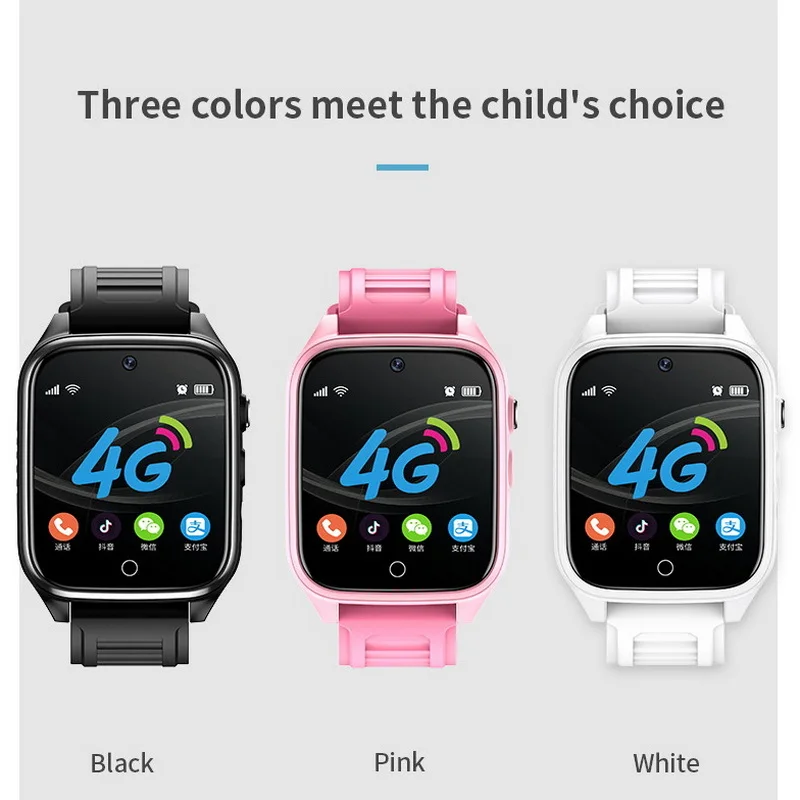 new kids smart watch sim card with gps 4g wifi 1 54 screen 1g8g hd camera video call play music student waterproof phone watch free global shipping