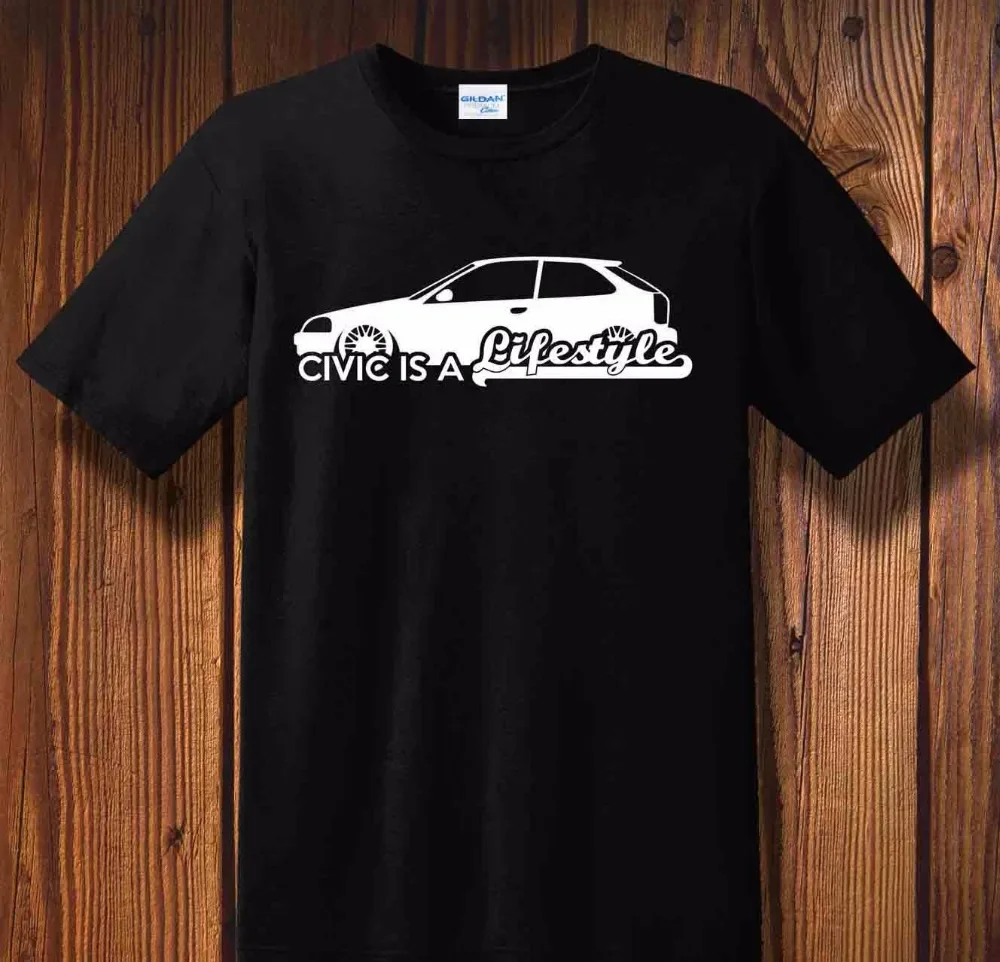 Brand Summer Style Men Hipster Tee Shirt Civic Ek Ej Artwork Jdm Drift Racer Tuning Kanjo Oldschool T Digital Printing