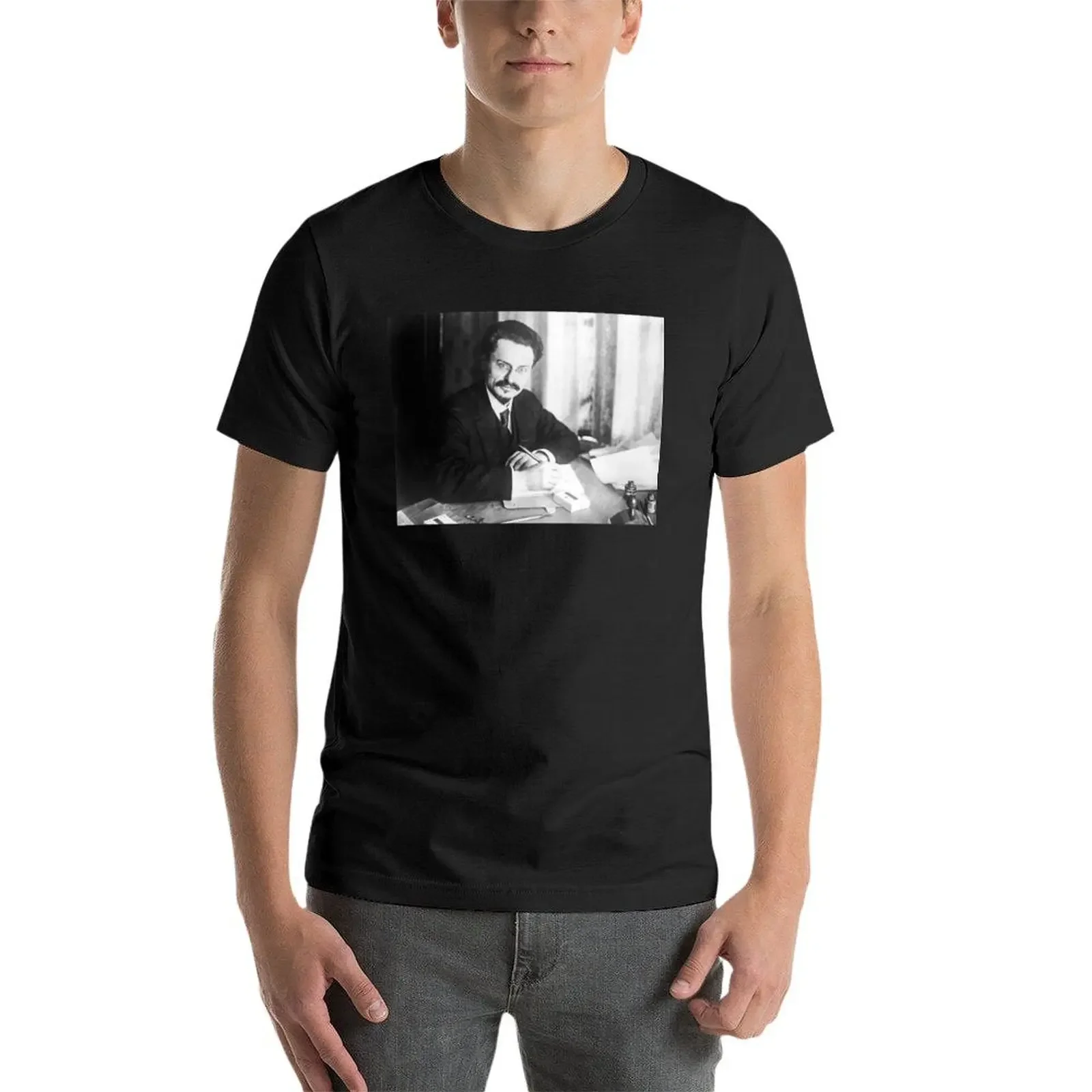 Leon Trotsky T-Shir футболки Графические быстросохнущие мужские Чемпион