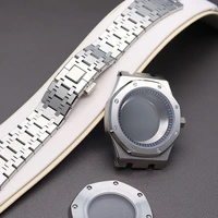 41mm watch cases strap accessory watchband parts for seiko nh35 nh36 movement 28 5mm dial waterproof sapphire crystal glass mod