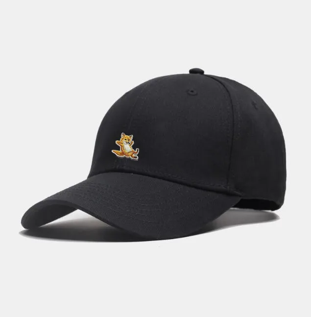 

High quality hat men's women's spring summer embroidered baseball trendy people all-match black and white casual travel sun hat