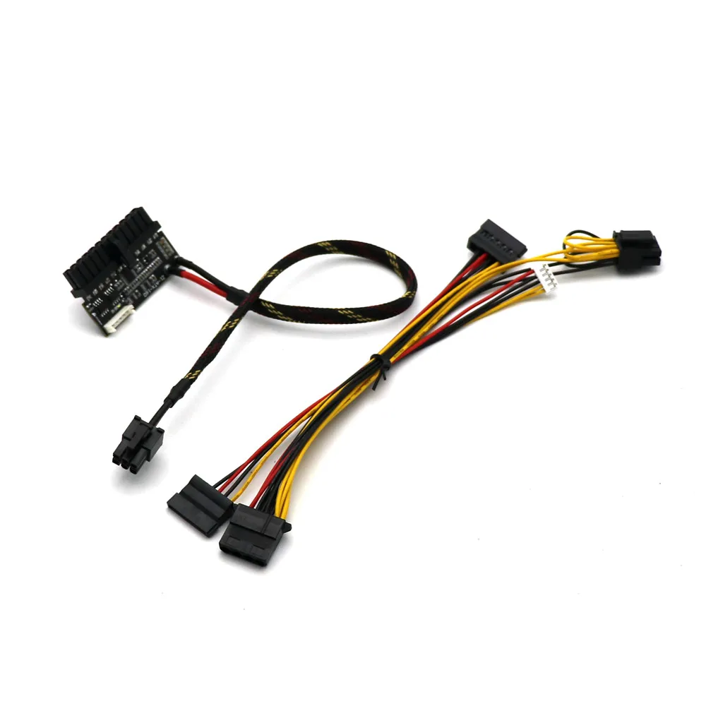 

Модуль питания ATX 160 Вт 24 контакта с 6-контактным разъемом PCI-E с 1 шт. Molex 2 шт. SATA 1 шт. ЦП 4 + 4-контактный кабель