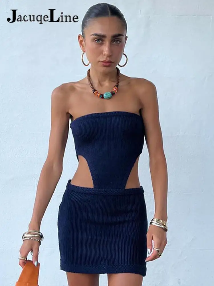 Мини-платье женское Трикотажное Без Бретелек без рукавов |