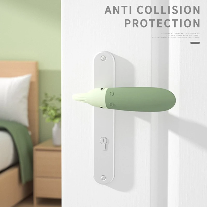 

1PCS Silicone Door Handle Protector Cover Anti Collision Static Door Handle Knob Cover Rubber Static Door Baby Home Safety Decor