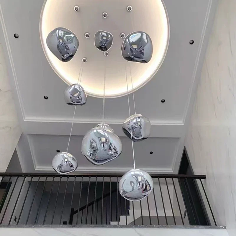 Lava стеклянные шаровые подвесные светильники для кухни столовой гостиной