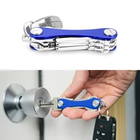 smart key chain mini keychain compact metal decorative key clip aluminum organizer outdoor keys holder clip home storage