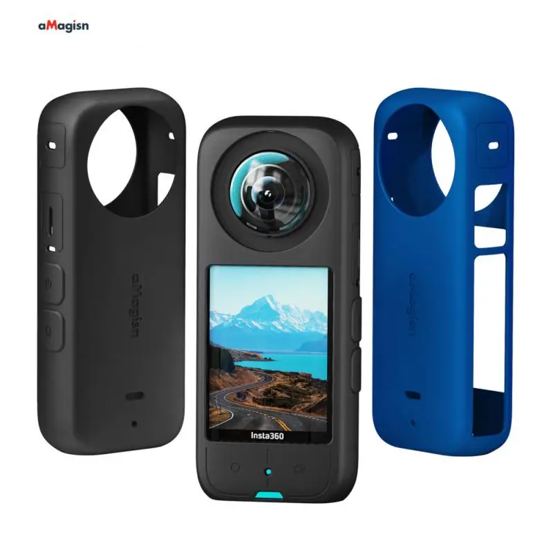 

Силиконовый чехол для Insta360 X3, защитный Пылезащитный Чехол для Insta360X3, аксессуары, мягкий корпус, черный чехол