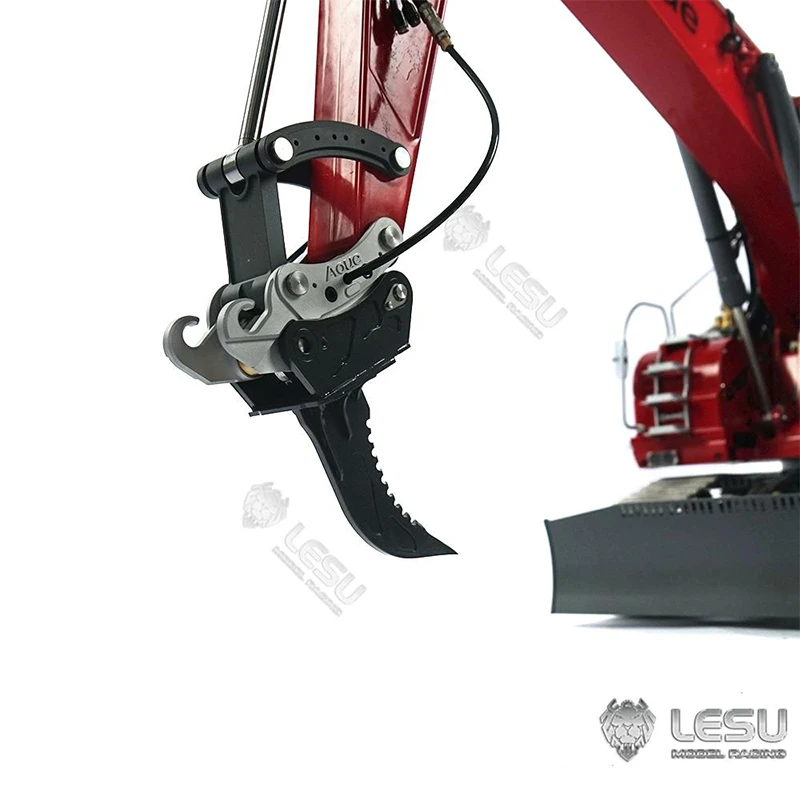 1/14 экскаватор ET35, Модернизированный ковш для быстрого снятия, LESU, рыхлитель с прямым лезвием, «сделай сам», обновленный радиус скорости