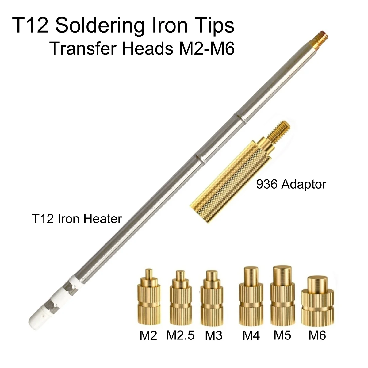 

Наконечники для паяльника T12 для встроенных гаек M2-M6