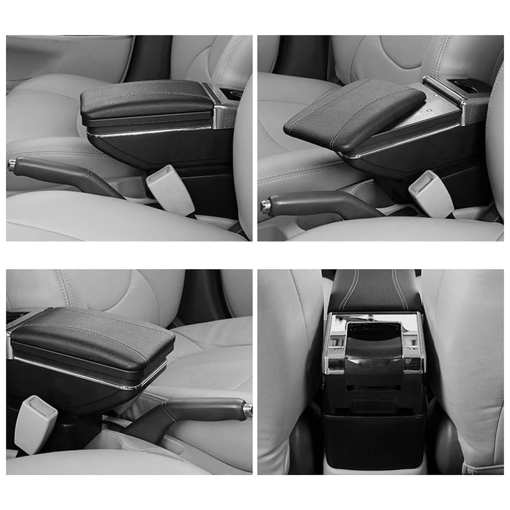 Подлокотник для Chevrolet Spark III 2010-2014 Daewoo Matiz черный кожаный центр новая модификация функции хранения коробки деталей.