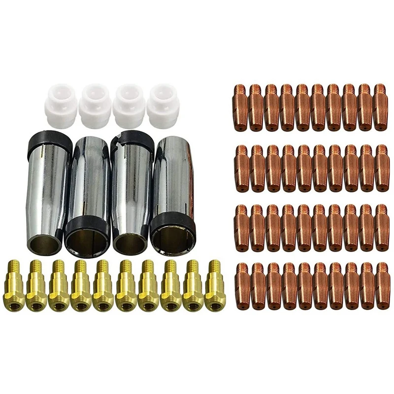 

Contact Tip Conical Gas Nozzle Tip Holder & 24KD MB24 MIG MAG Welding Torch 118Pcs