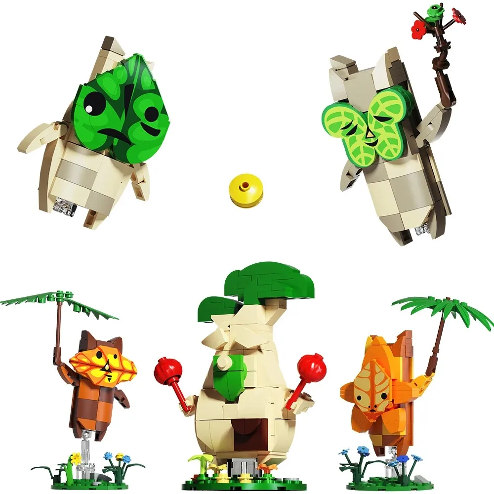 Gobricks Moc Zeldaed Yahaha Korok набор строительных блоков руины Guardian Keglo Seeds игровые фигурки
