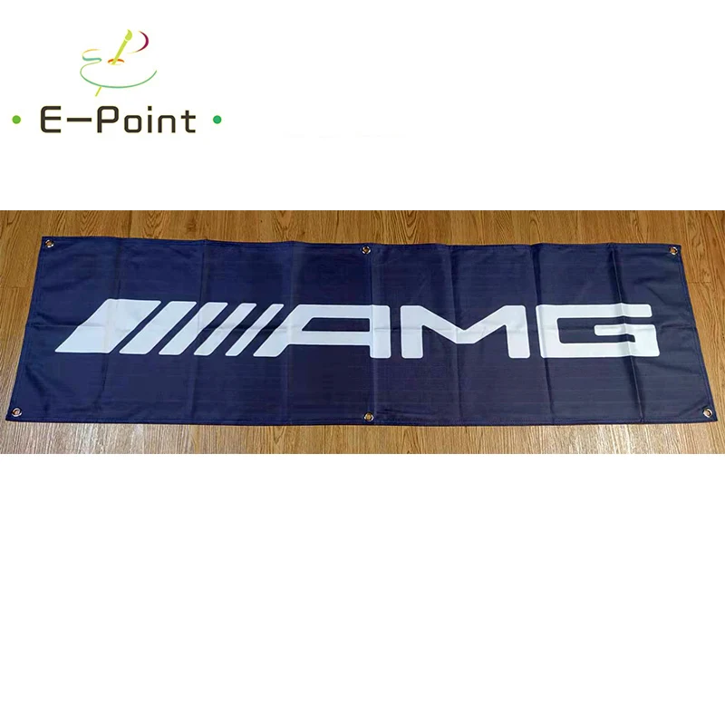130GSM 150D Material AMG Car Banner1.5ft*5ft (45*150cm) Size for Home Flag Indoor Outdoor Decor yhx041