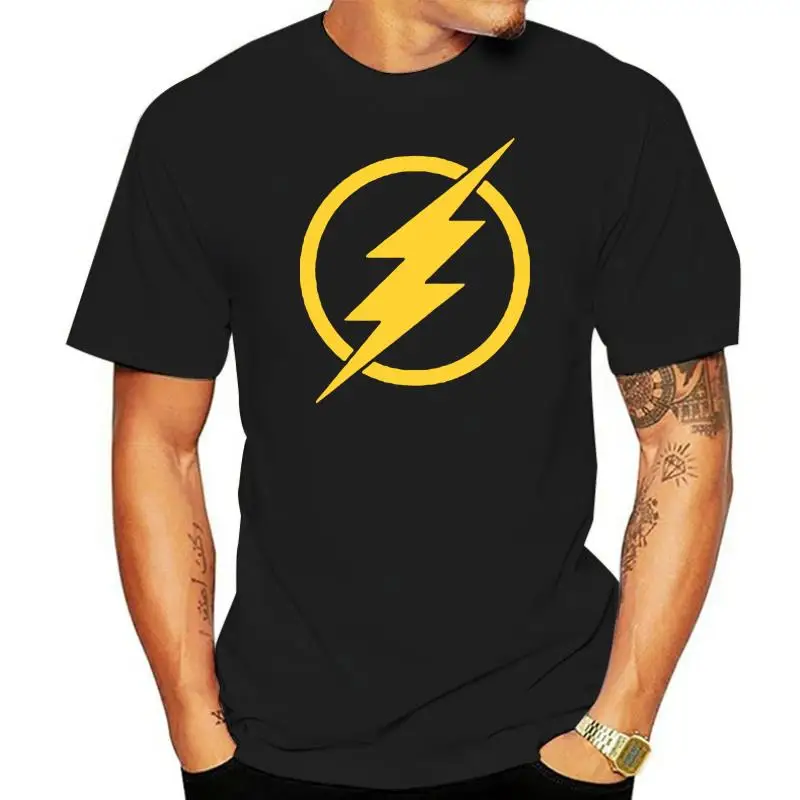 

Fashion New Arrival The Flash Star Labs Fluorescent Reflective Printed Mens T Shirt Short Sleeve Cotton Top Tees