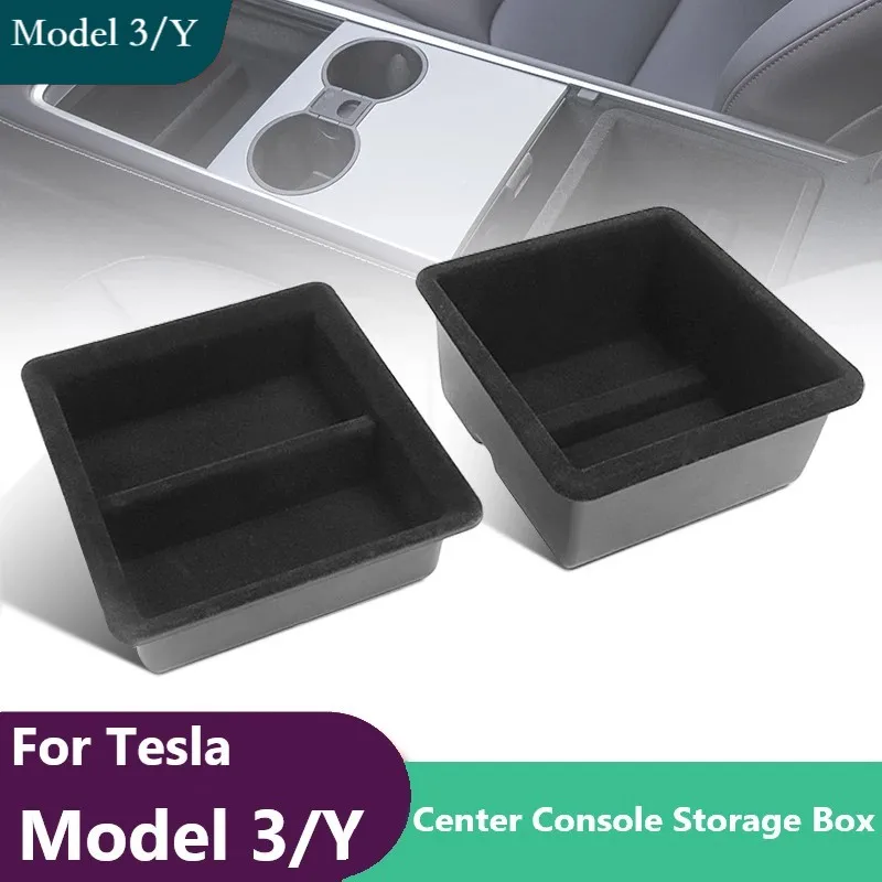 

For Tesla Model 3 Model Y 2023 Center Console Trays Armrests Trays Storage Box Model3Y Car Central Storage Box Organizer Case