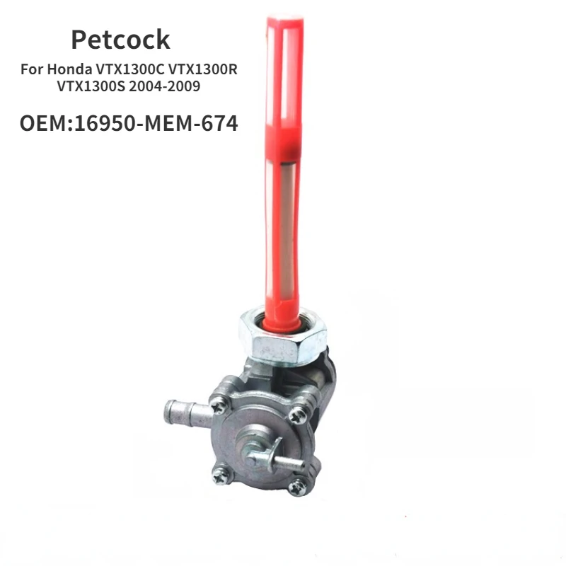 Топливный вакуумный кран Petcock 16950-MEM-674 для Honda VTX1300C VTX1300R VTX1300S VTX1300T переключатель крана топливного крана бензобака