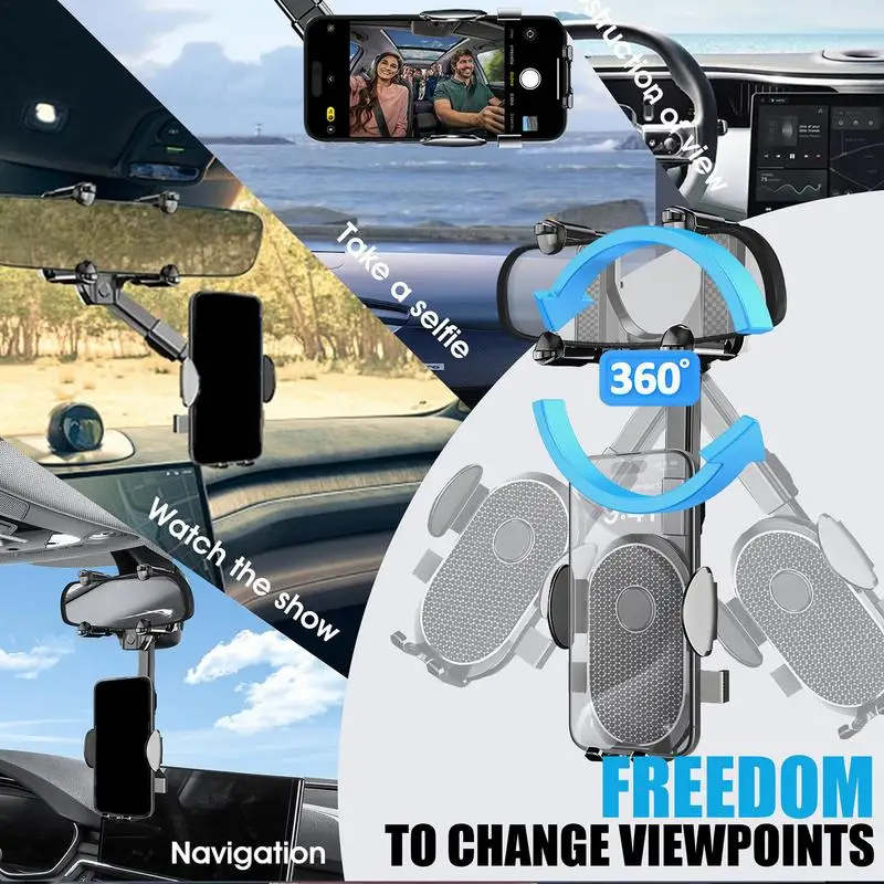 Многофункциональный Автомобильный держатель для телефона заднего вида