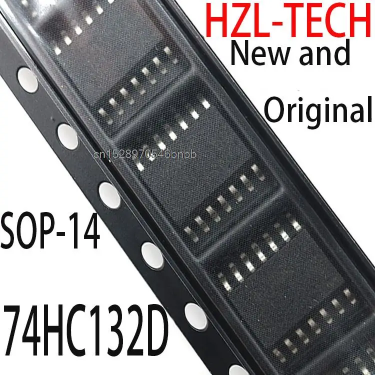 Новые и оригинальные СОП 14 74HC132 SOP SN74HC132DR SN74HC132 74HC132D SOP-14 SMD, новые и оригинальные интегральные схемы 74HC132D, 10 шт.
