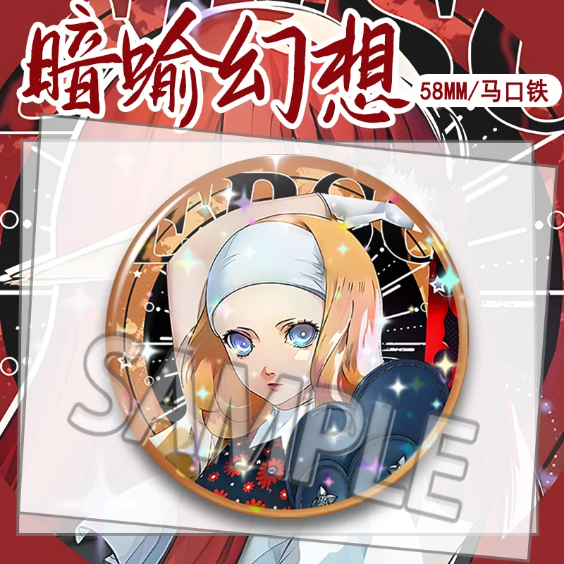 58 мм Metaphor Refantazio аниме игра металлический значок мультфильм рюкзак косплэй