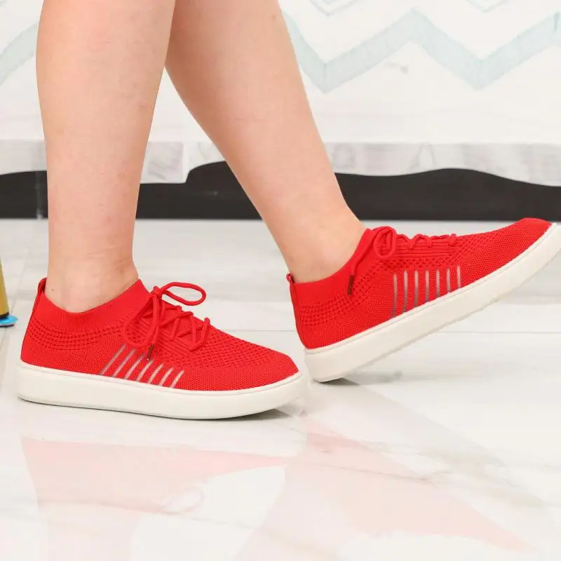 

Sneakers Shoes 2022 Fashion Lace Up Platform Women's Summer Plus Size Flat Mesh Sports Vulcanize Ytmtloy Espadrille Femme