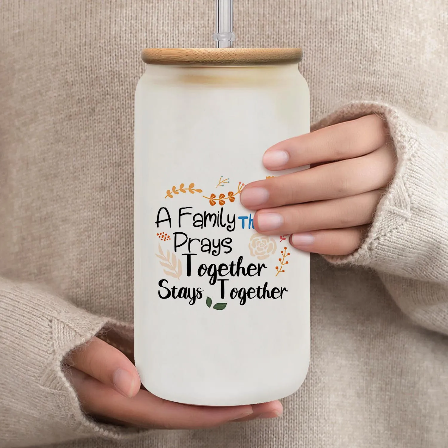 Стеклянный Стакан На 16 Унций День Матери Отца Благодарения Рождения Рождество